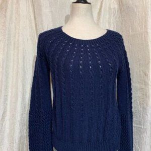 Anthropologie Guinevere Women's Medium Navy Blue Sweater